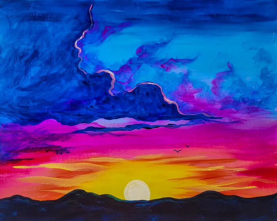 Paint & Sip- “Vibrant Sunset”