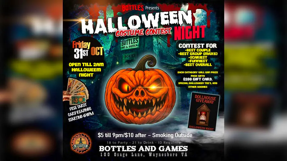 Halloween Night at Bottles
