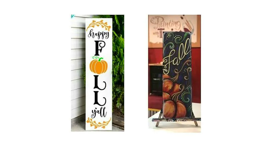 Make your own Fall Porch Signs