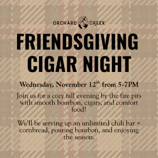 Friendsgiving Cigar Night