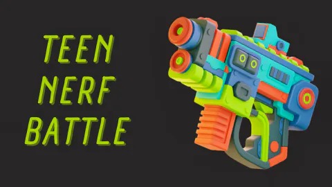 Teen Nerf Battle