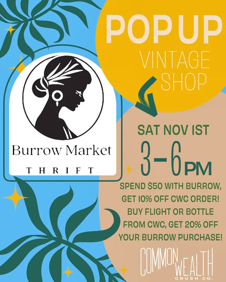 Thrift Pop-up with Burrow Market Thrift