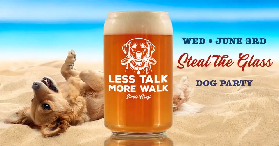 Steal the Glass: June “Dog Party” Glass