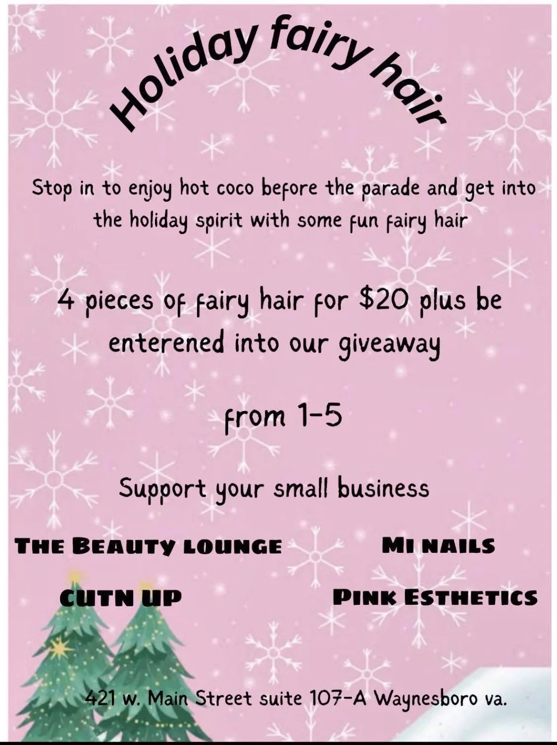 Holiday Fairy Hair Open House