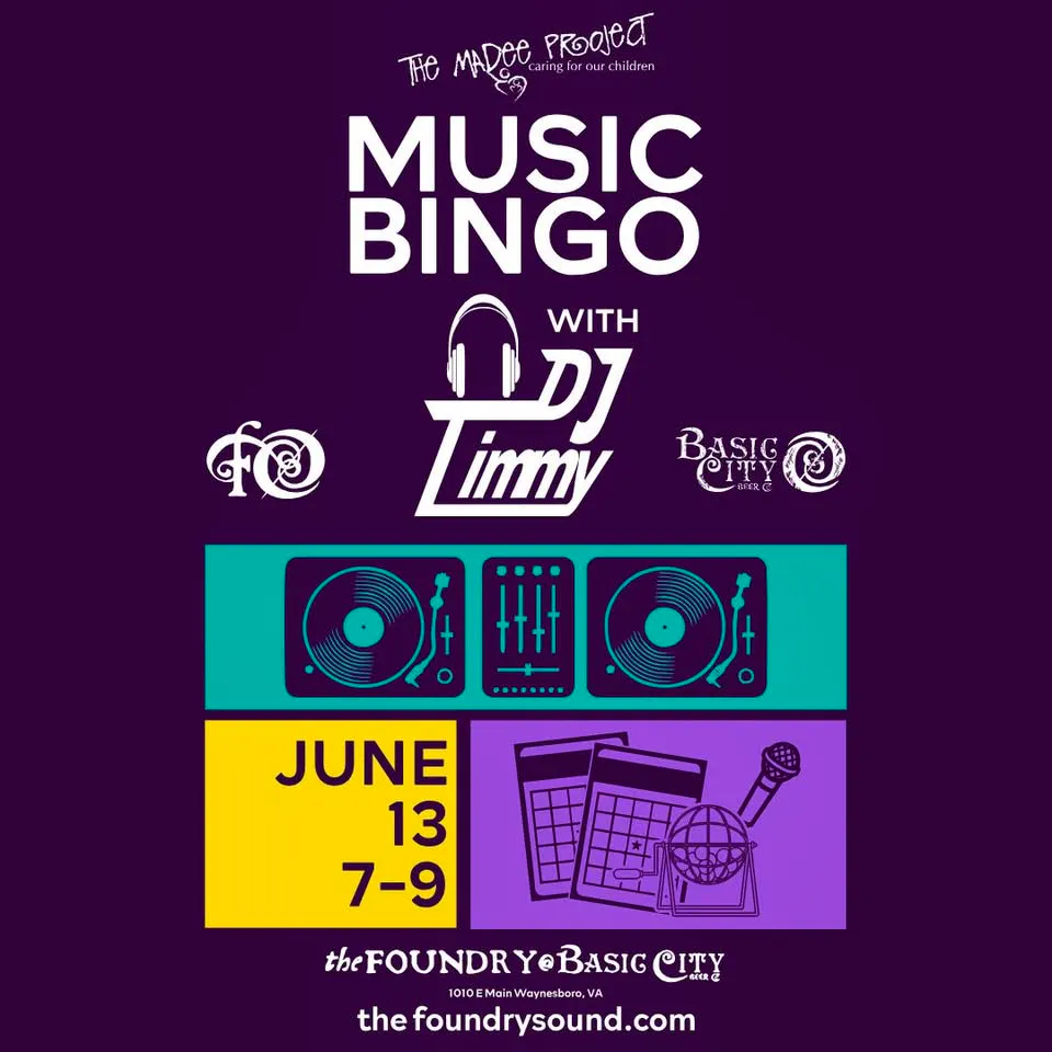 Music Bingo Night for The Madee Project at The Foundry